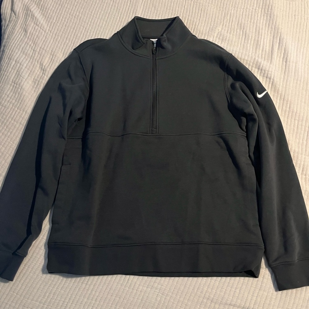 Nike Men's Black Zip-Up Sweater